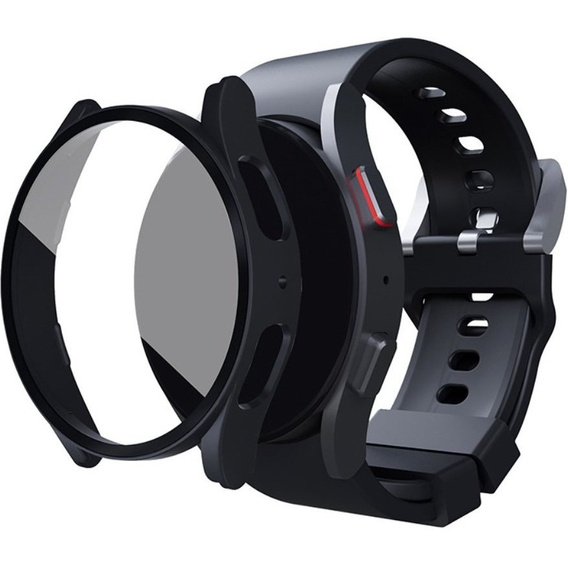 Силиконовый футляр со встроенным защитным стеклом до Galaxy Watch5 44mm, Black