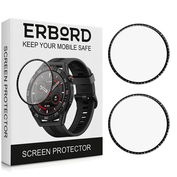 2x Гибридное стекло ERBORD для Huawei Watch GT 3 SE