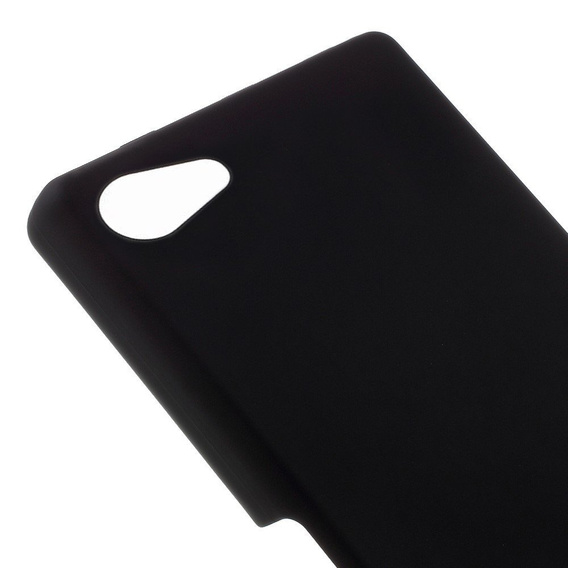 Прорезиненный жесткий чехол для Sony Xperia Z5 Compact - Black