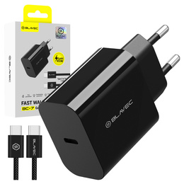 Мережевий зарядний пристрій Blavec GaN4 45W USB-C PD/QC з кабелем USB-C - USB-C для пристроїв з USB-C: смартфонів, планшетів і легких ноутбуків