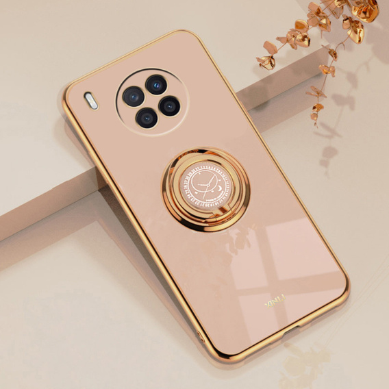 Чoхол до Huawei Nova 8i, Case, Electro Ring, рожевий rose gold