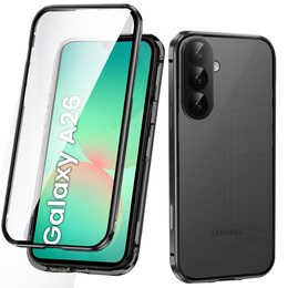 Чохол для Samsung Galaxy A26, Magnetic Dual Glass, чорний