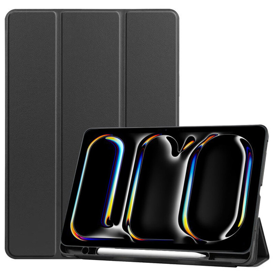 Чехол для iPad Pro 11 2024, Smartcase с местом для стилуса, чёрный