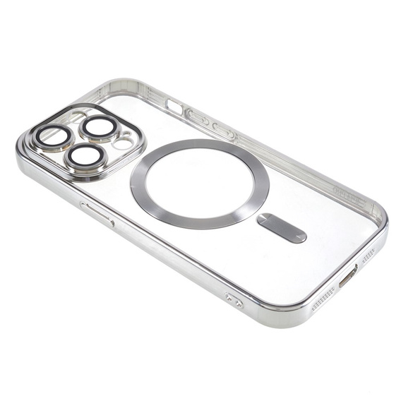 Чoхол до iPhone 13 Pro, MagSafe Hybrid, сріблястий