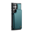 CASEME флип-кейс для Samsung Galaxy S25 Ultra, Litchi Wallet, зелёный