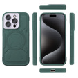 Чохол для iPhone 15 Pro Max, ERBORD Armor Mag, зелений