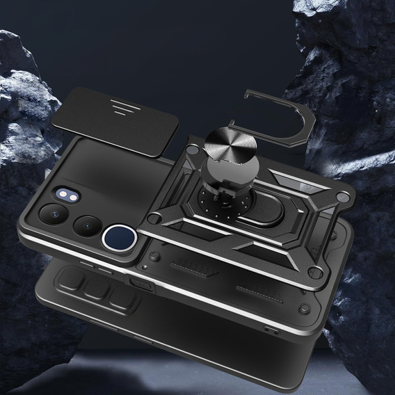 Чехол NOX Camera Slide Vivo Y19s, CamShield Slide, чёрный
