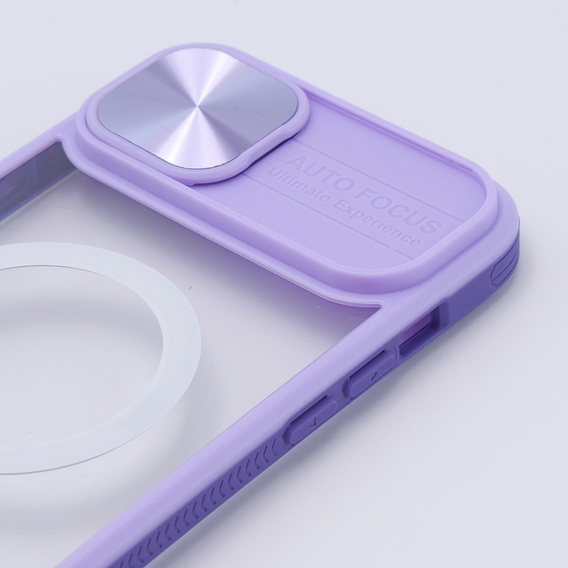 Чехол до iPhone 15 Plus, Slide Camera Magsafe, фиолетовый