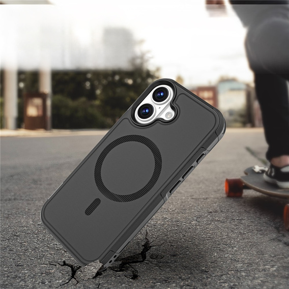 Чохол MagForce для iPhone 17, для MagSafe, броньований, чорний