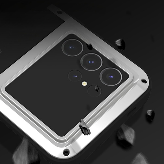 Чехол Love Mei до Samsung Galaxy S24 Ultra, armored without glass, серый