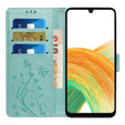 Чохол-книжка для Samsung Galaxy A25 5G, Butterfly, м'ятний + скло 9H  