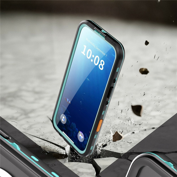 Чохол для iPhone Air, водонепроникний IP68, SHELLBOX MagSafe, синій
