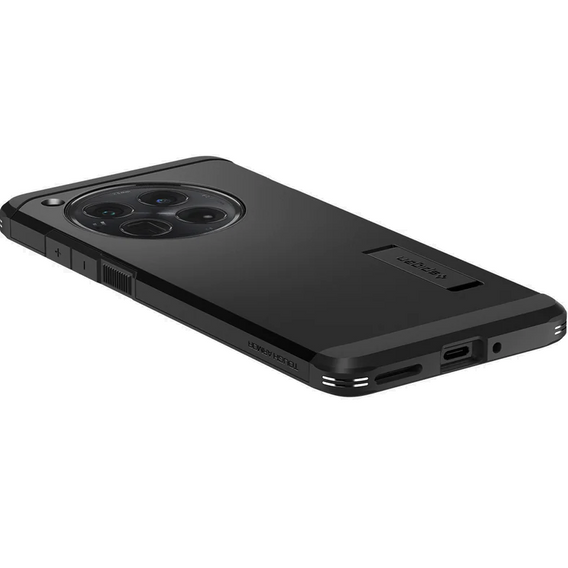Чохол Spigen Tough Armor для OnePlus 12 (чорний) – міцний захист з підставкою
