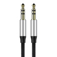 BASEUS Yiven M30 Kabel Minijack 3.5mm Aux 1.5m - Silver/Black