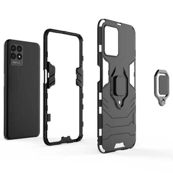Чoхол до Realme 8i, Kickstand Ring, чорний