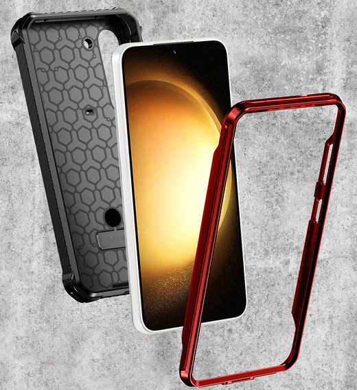 Чoхол до Samsung Galaxy S23 Plus, Heavy Duty Ring Belt Clip, червоний