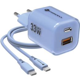 Forcell Зарядное устройство USB-C 3A 45W PD QC 4.0 - White