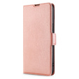 Откидной чехол для Xiaomi 12 Pro, Wallet, розовый rose gold