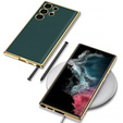 Чехол до Samsung Galaxy S24 Ultra, GKK Leather, зелёный