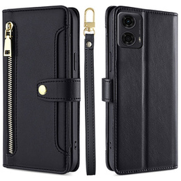 Чохол-книжка для Motorola Moto G04 / G24 / G24 Power, Wallet Zipper Pocket, чорний