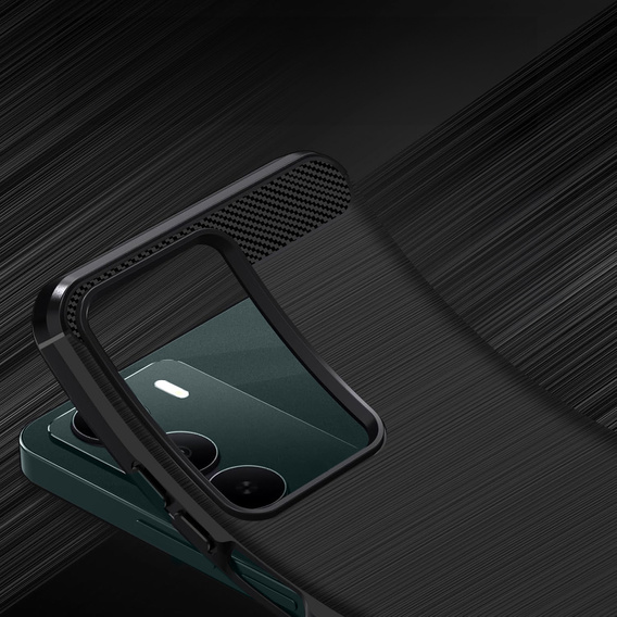 Чехол до Realme C71, Carbon, чёрный