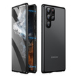 Чехол для Samsung Galaxy S23 Ultra, Magnetic Dual Glass, чёрный