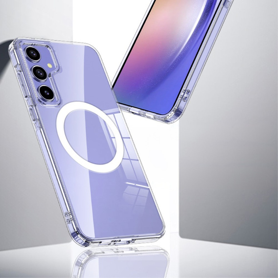Чохол для Samsung Galaxy A55 5G, Fusion Hybrid, для MagSafe, прозорий
