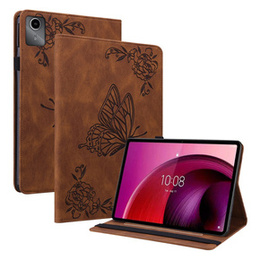 Чехол для Lenovo Tab M11, Butterfly, коричневый