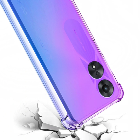 Чохол для Oppo A78 5G, Gradient Dropproof, Фіолетовий / синій