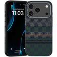 Чехол BENKS Kevlar для Samsung Galaxy S25 Ultra, для MagSafe, Carbon Fiber, чёрный