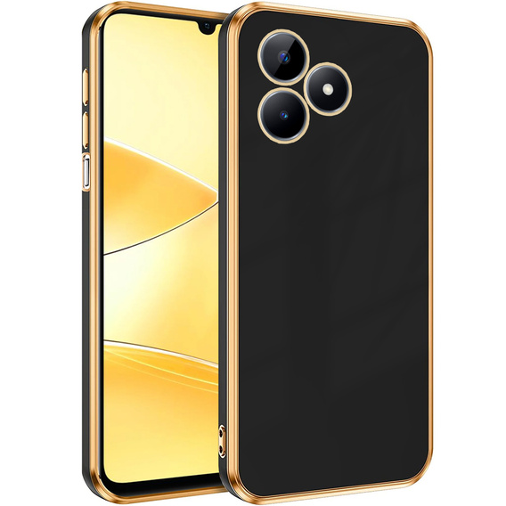 Чохол для Realme C51, Glamour CamShield, чорний
