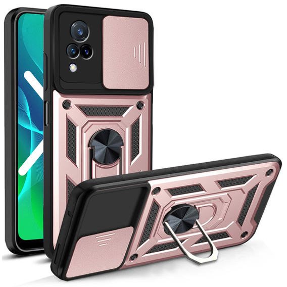Чохол NOX Camera Slide Vivo V21 5G, CamShield Slide, рожевий rose gold