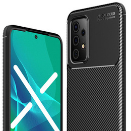 Чoхол до Samsung Galaxy A72 5G, Carbon Gel, чорний