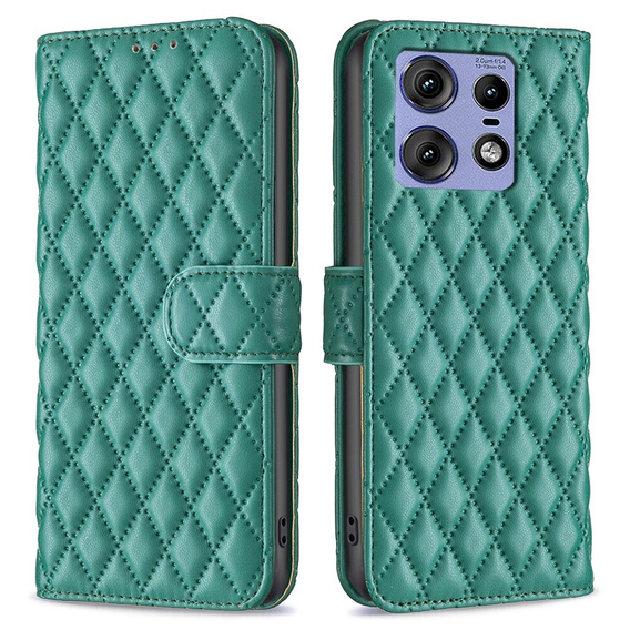 Чохол-книжка для Motorola Edge 50 Pro 5G, Wallet, BINFEN COLOR, зелений