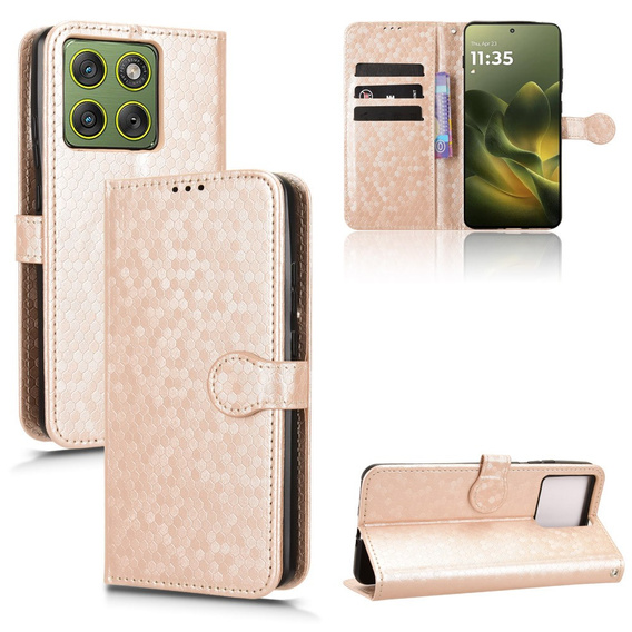 Чехол с клапаном Wallet Rhombus для Motorola Edge 70