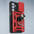 Чохол NOX Camera Slide Samsung Galaxy S25 FE, CamShield Slide, червоний