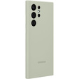 Оригинальный чехол Samsung для Galaxy S22 Ultra, Silicone Cover, Olive Green