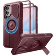 Броньований чохол для Samsung Galaxy S24 FE, Dexnor Full Body (Two Frames), рожевий