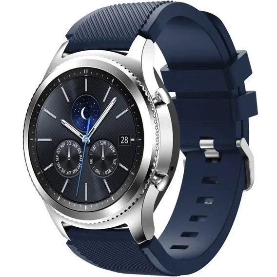 Силиконовый ремешок Twill Texture 22mm, Blue