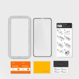 Закалённое стекло с рамкой для монтажа  SPIGEN Alm Glas FC iPhone 11 / iPhone XR