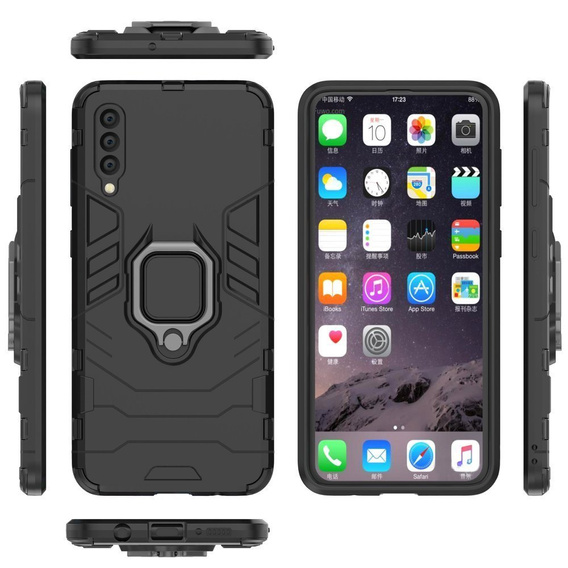 Чoхол до Samsung Galaxy A50, Kickstand Ring, чорний