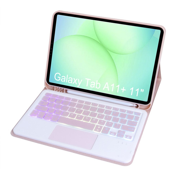 Чехол с подсветкой клавиатуры Bluetooth и тачпадом для Samsung Galaxy Tab A11+