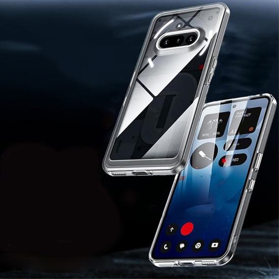Чехол до Nothing Phone 3a, Fusion Hybrid, прозрачный