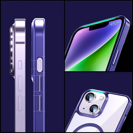 Чехол до iPhone 14, ERBORD Hybrid MagSafe Case, синий
