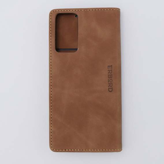 Чехол для Xiaomi Redmi Note 12S, ERBORD Vintage, бумажник с клапаном, коричневый