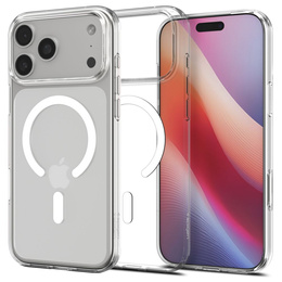 Spigen Чехол для iPhone 17 Pro, Liquid Crystal MagSafe, прозрачный/белый