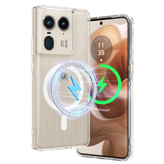 Чехол для Motorola Edge 50 Ultra, гибридный чехол Fusion Hybrid, для MagSafe, прозрачный