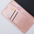 Чохол-книжка для Motorola Moto G54 5G, Butterfly, рожевий rose gold