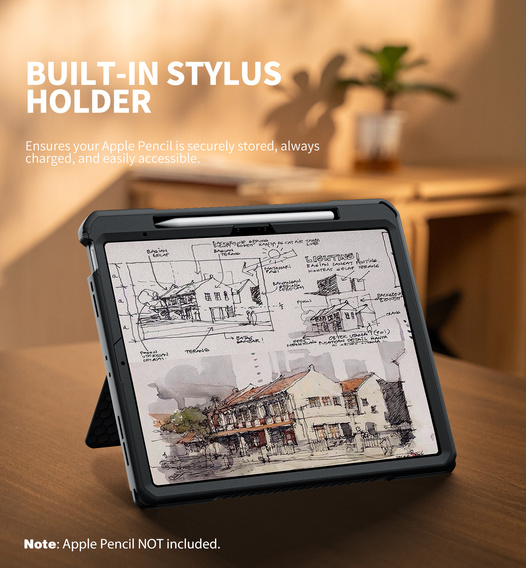 Чохол Dexnor 360° з ремінцем і кріпленням для стилуса для iPad Air 13" 2025/2024 (7/6 покоління)