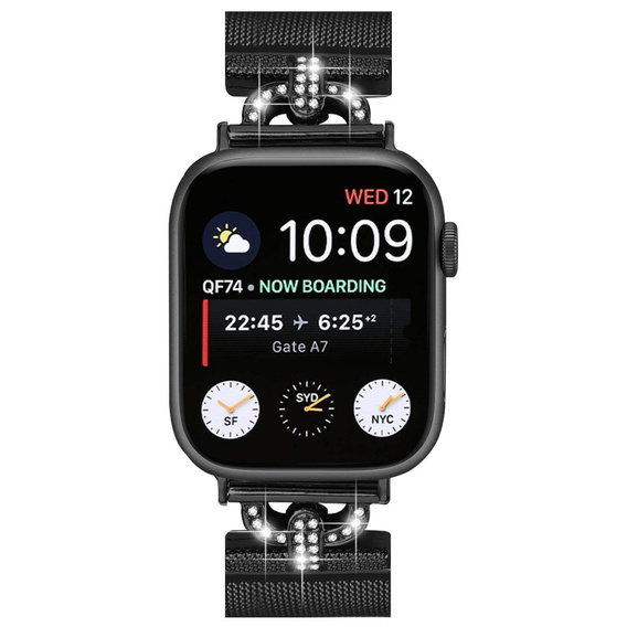 Браслет Milanese до Apple Watch 1/2/3/4/5/6/7/SE (38/40MM) - Black